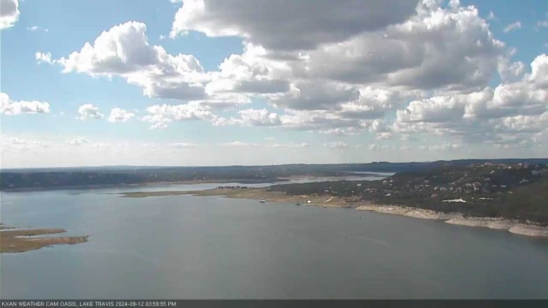 Lake Travis webcam, September 12, 2024 4:00 PM CT