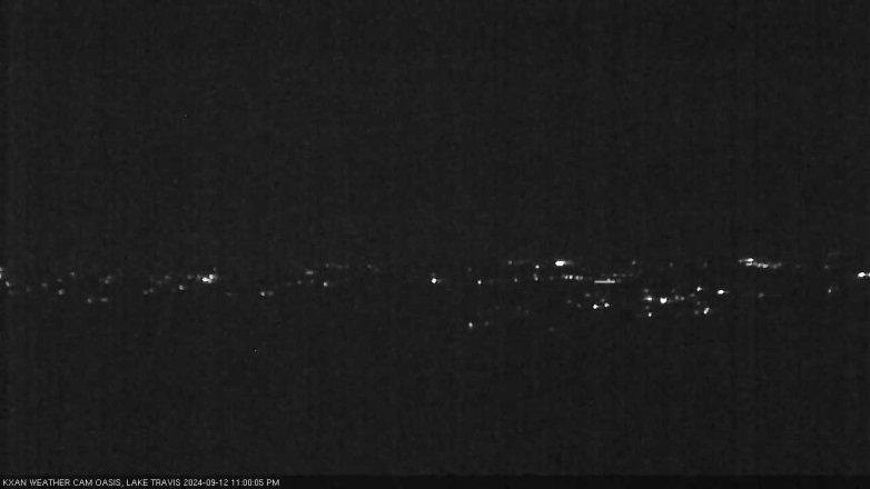 Lake Travis webcam, September 12, 2024 11:00 PM CT