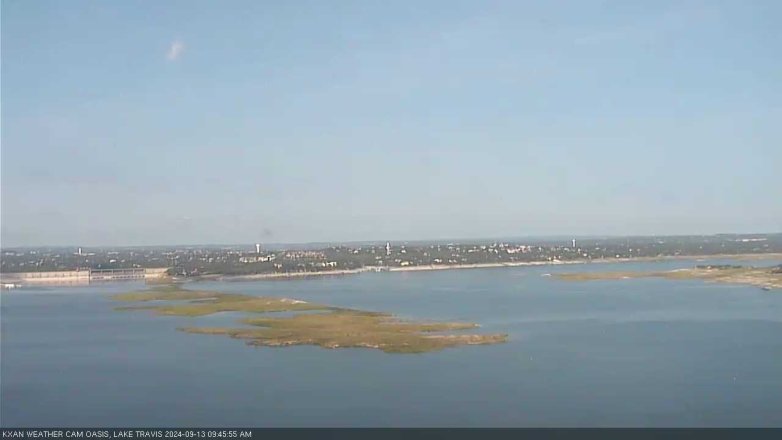 Lake Travis webcam, September 13, 2024 9:45 AM CT
