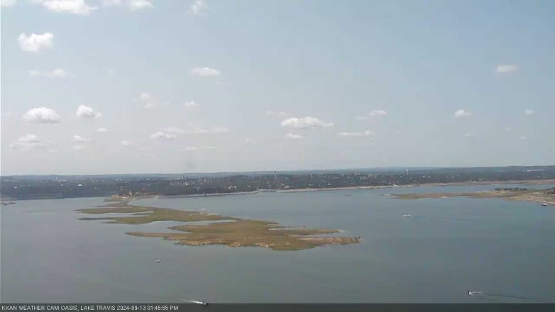 Lake Travis webcam, September 13, 2024 1:45 PM CT