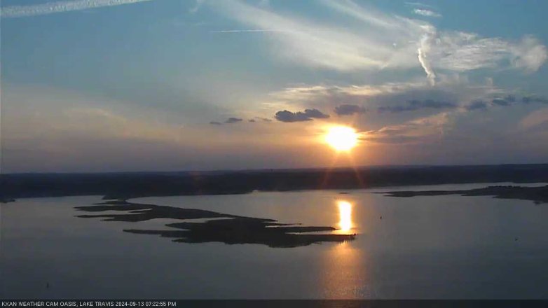 Lake Travis webcam, September 13, 2024 7:25 PM CT