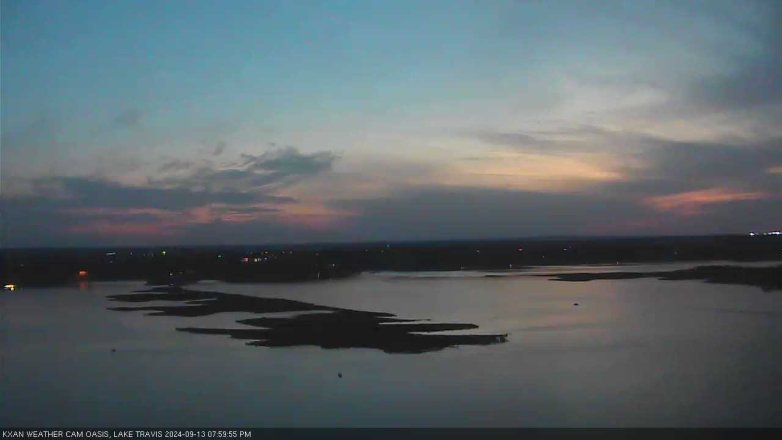Lake Travis webcam, September 13, 2024 8:00 PM CT