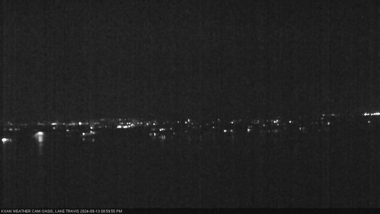 Lake Travis webcam, September 13, 2024 9:00 PM CT