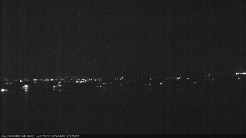 Lake Travis webcam, September 13, 2024 11:25 PM CT