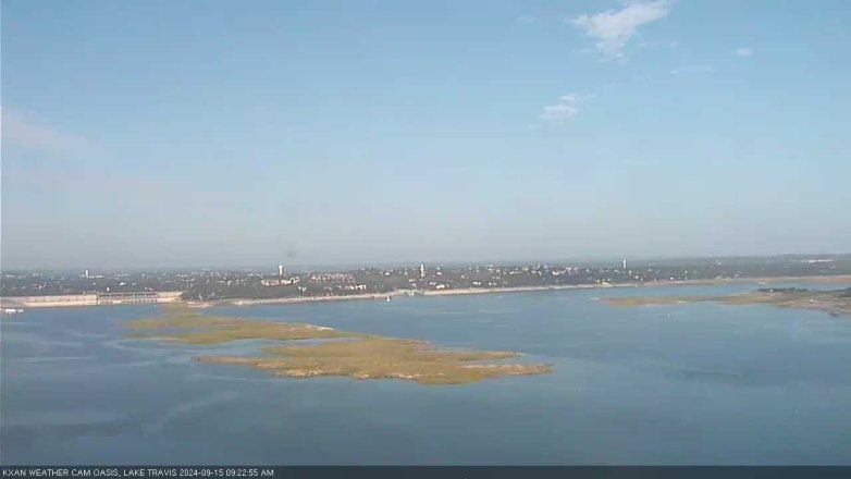 Lake Travis webcam, September 15, 2024 9:25 AM CT