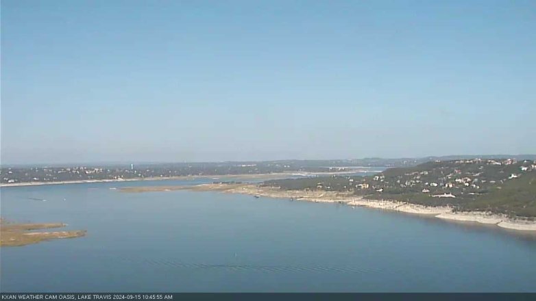 Lake Travis webcam, September 15, 2024 10:45 AM CT