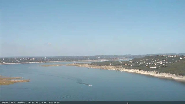 Lake Travis webcam, September 15, 2024 11:25 AM CT
