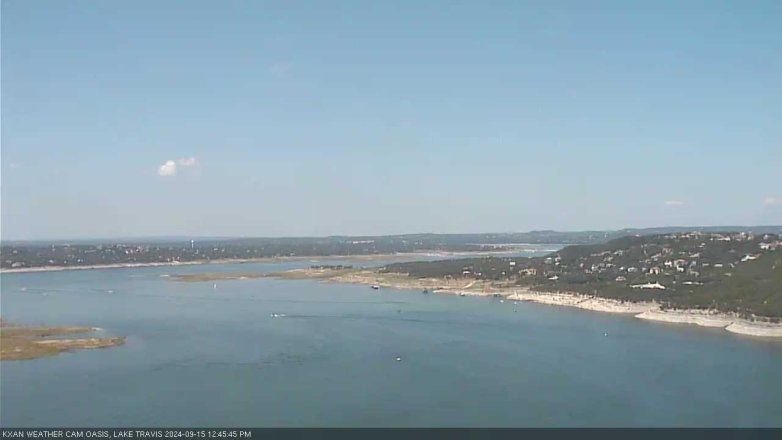 Lake Travis webcam, September 15, 2024 12:45 PM CT