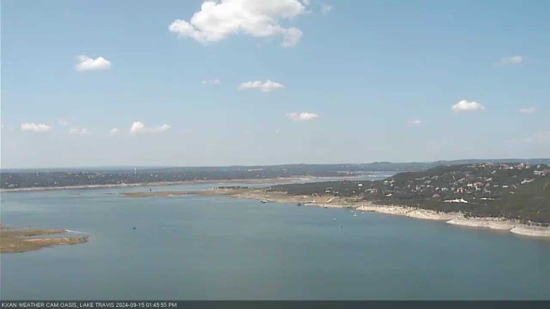 Lake Travis webcam, September 15, 2024 1:45 PM CT