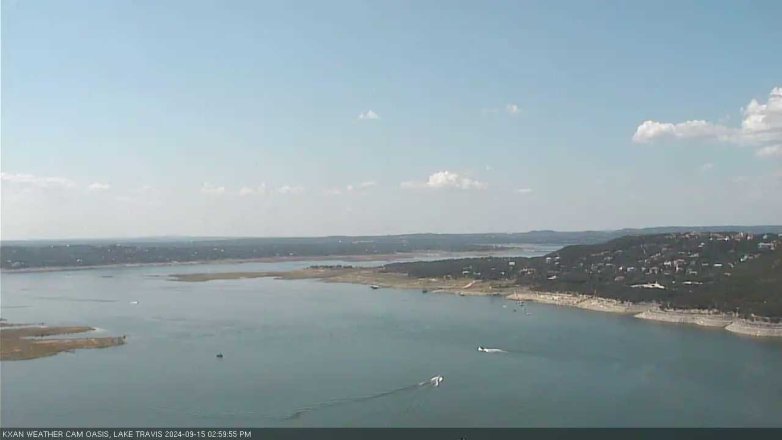 Lake Travis webcam, September 15, 2024 3:00 PM CT