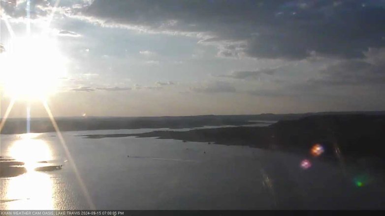 Lake Travis webcam, September 15, 2024 7:00 PM CT