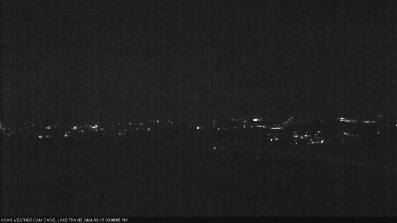 Lake Travis webcam, September 15, 2024 9:00 PM CT