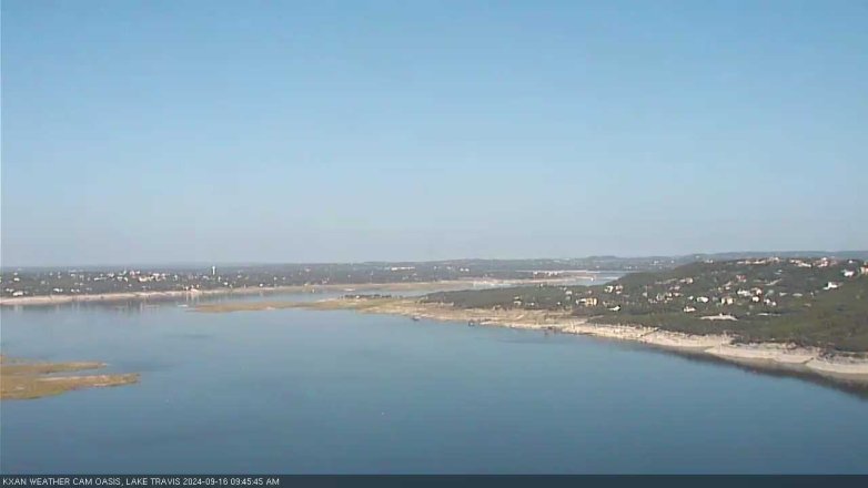 Lake Travis webcam, September 16, 2024 9:45 AM CT