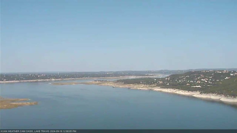 Lake Travis webcam, September 16, 2024 12:00 PM CT
