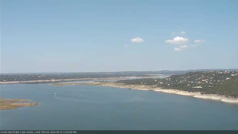Lake Travis webcam, September 16, 2024 12:45 PM CT