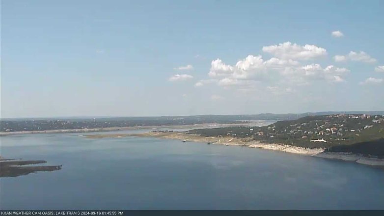 Lake Travis webcam, September 16, 2024 1:45 PM CT