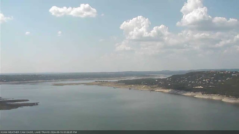 Lake Travis webcam, September 16, 2024 3:00 PM CT