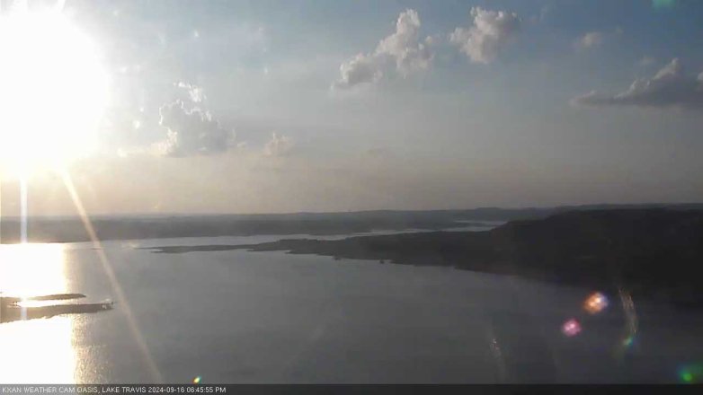 Lake Travis webcam, September 16, 2024 6:45 PM CT