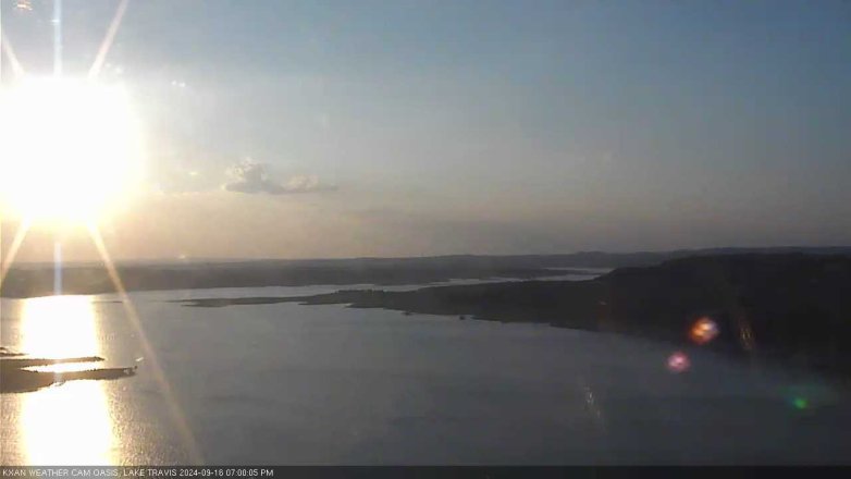 Lake Travis webcam, September 16, 2024 7:00 PM CT