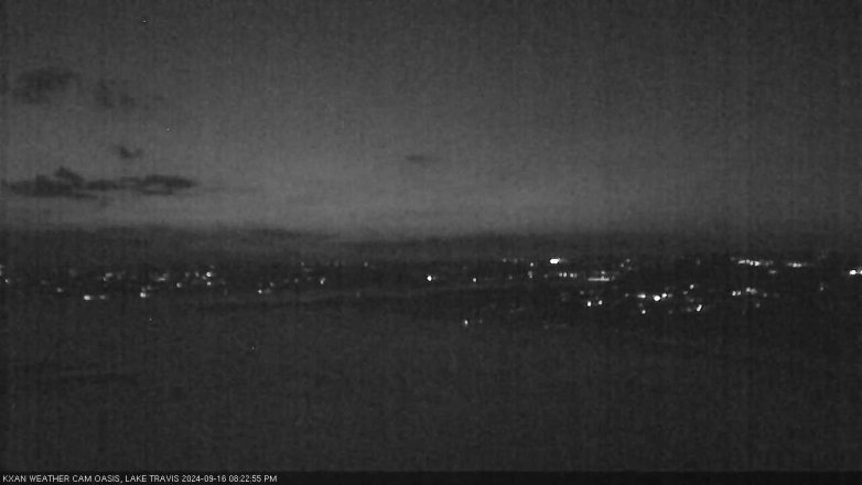 Lake Travis webcam, September 16, 2024 8:25 PM CT