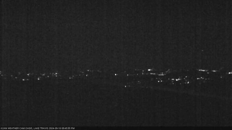 Lake Travis webcam, September 16, 2024 8:45 PM CT