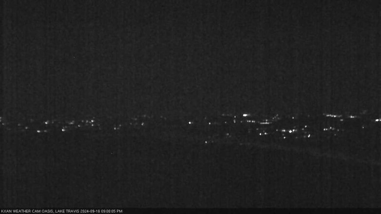 Lake Travis webcam, September 16, 2024 9:00 PM CT