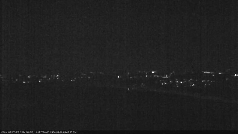 Lake Travis webcam, September 16, 2024 9:45 PM CT