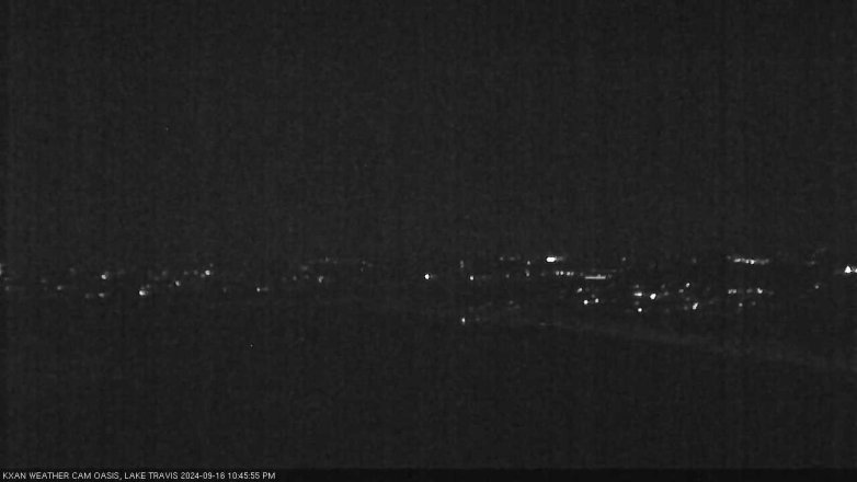 Lake Travis webcam, September 16, 2024 10:45 PM CT
