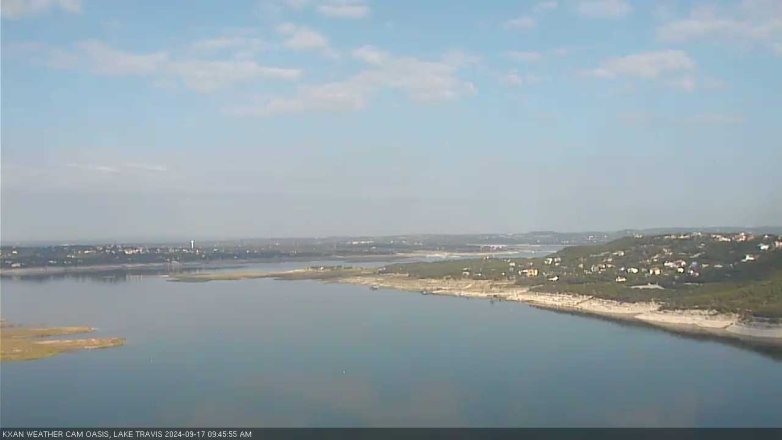 Lake Travis webcam, September 17, 2024 9:45 AM CT