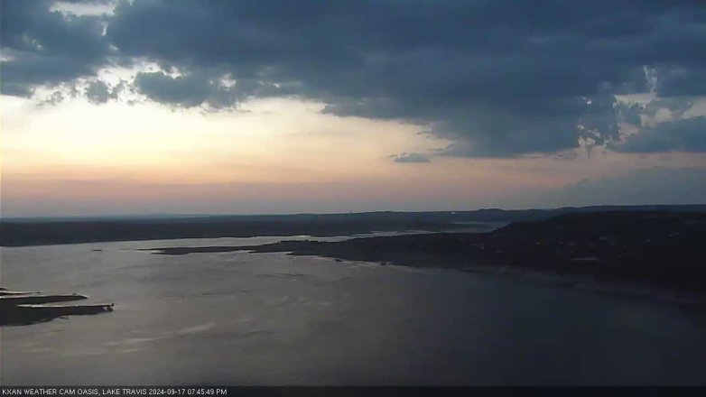 Lake Travis webcam, September 17, 2024 7:45 PM CT