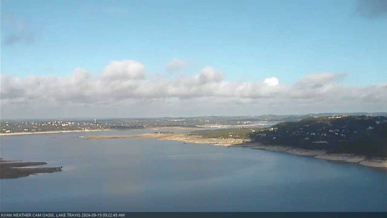 Lake Travis webcam, September 19, 2024 9:25 AM CT