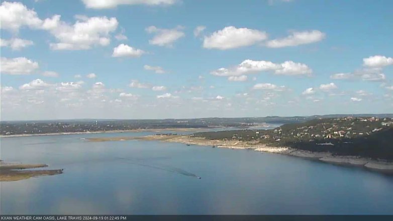 Lake Travis webcam, September 19, 2024 1:25 PM CT