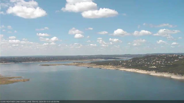 Lake Travis webcam, September 19, 2024 1:45 PM CT