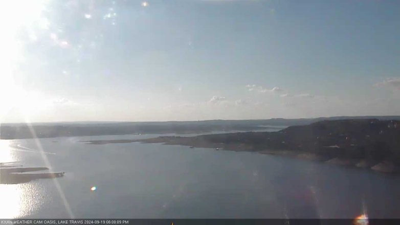 Lake Travis webcam, September 19, 2024 6:00 PM CT