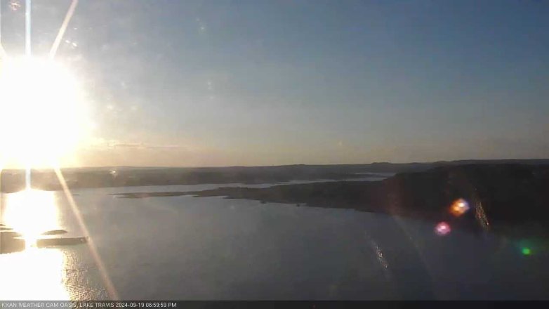 Lake Travis webcam, September 19, 2024 7:00 PM CT