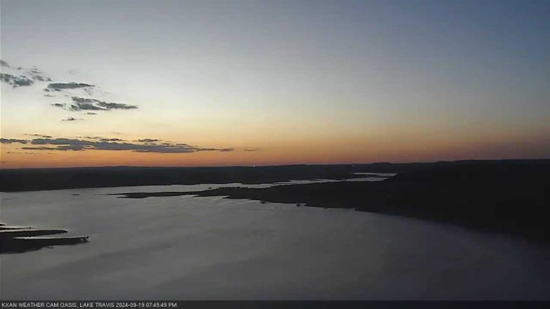 Lake Travis webcam, September 19, 2024 7:45 PM CT
