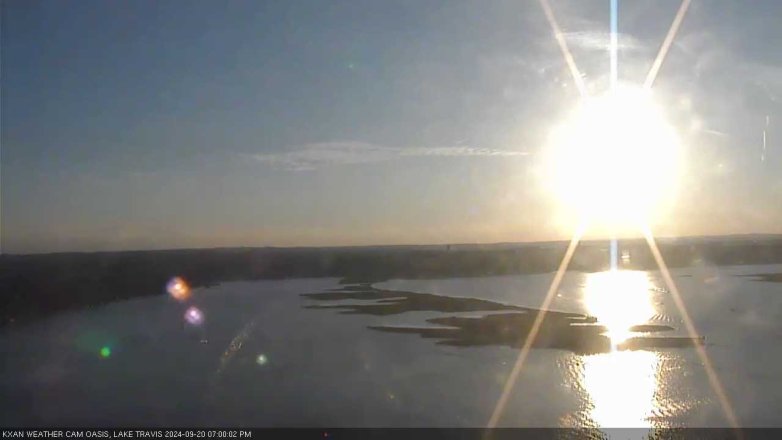 Lake Travis webcam, September 20, 2024 7:00 PM CT