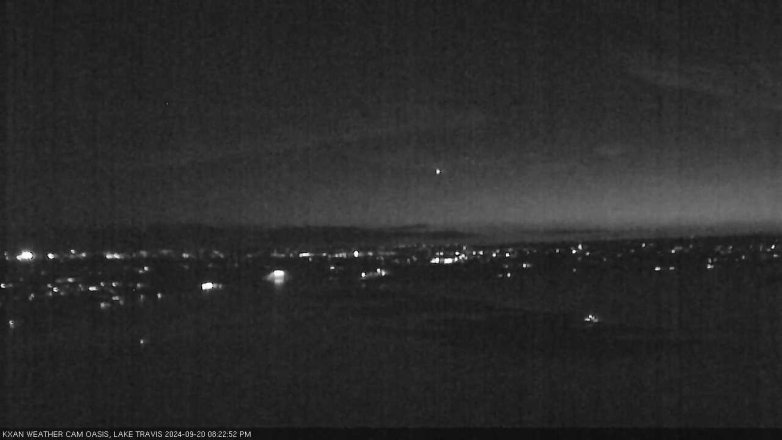 Lake Travis webcam, September 20, 2024 8:25 PM CT