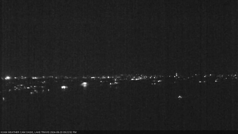 Lake Travis webcam, September 20, 2024 9:25 PM CT