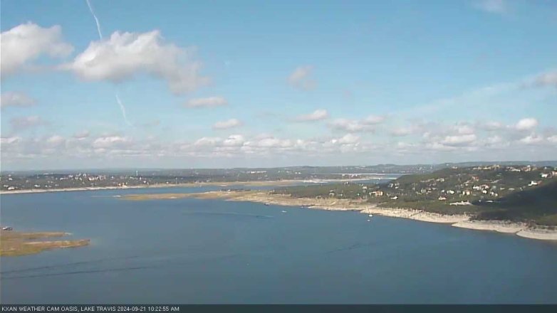 Lake Travis webcam, September 21, 2024 10:25 AM CT