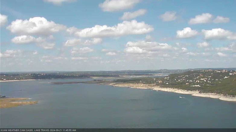 Lake Travis webcam, September 21, 2024 11:45 AM CT