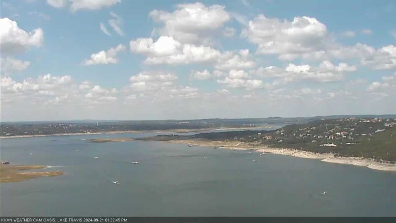Lake Travis webcam, September 21, 2024 1:25 PM CT