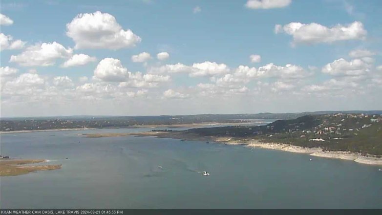 Lake Travis webcam, September 21, 2024 1:45 PM CT