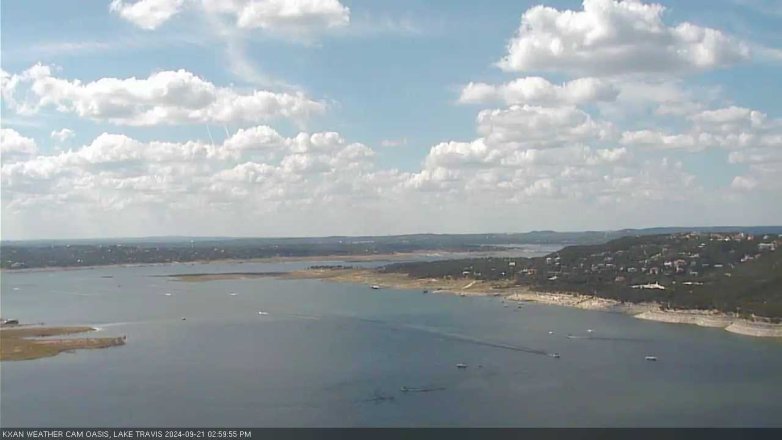 Lake Travis webcam, September 21, 2024 3:00 PM CT