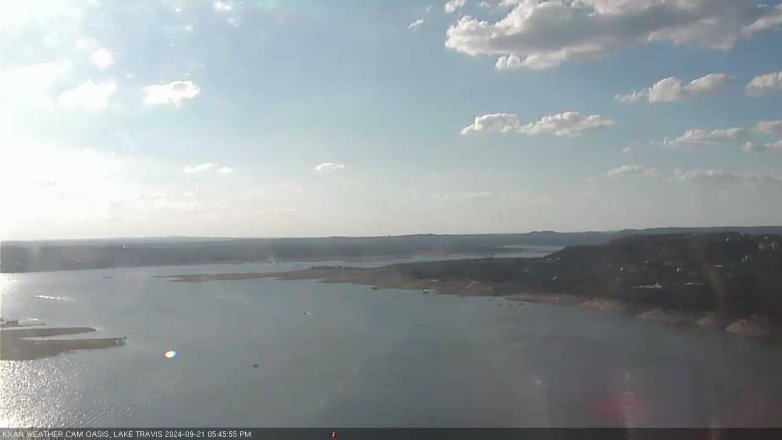 Lake Travis webcam, September 21, 2024 5:45 PM CT