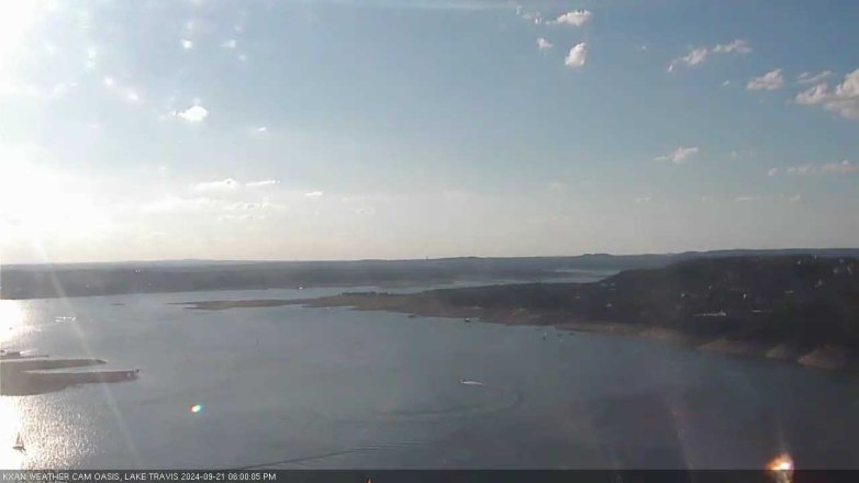 Lake Travis webcam, September 21, 2024 6:00 PM CT