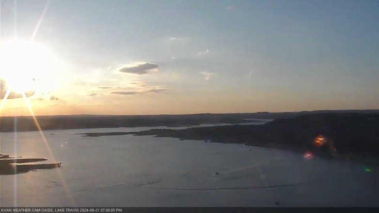 Lake Travis webcam, September 21, 2024 7:00 PM CT