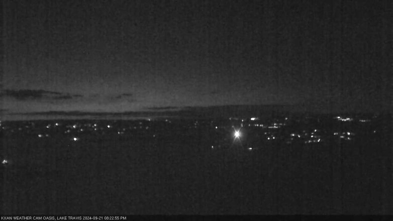 Lake Travis webcam, September 21, 2024 8:25 PM CT