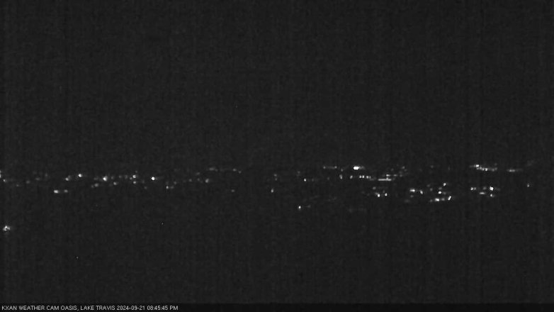 Lake Travis webcam, September 21, 2024 8:45 PM CT
