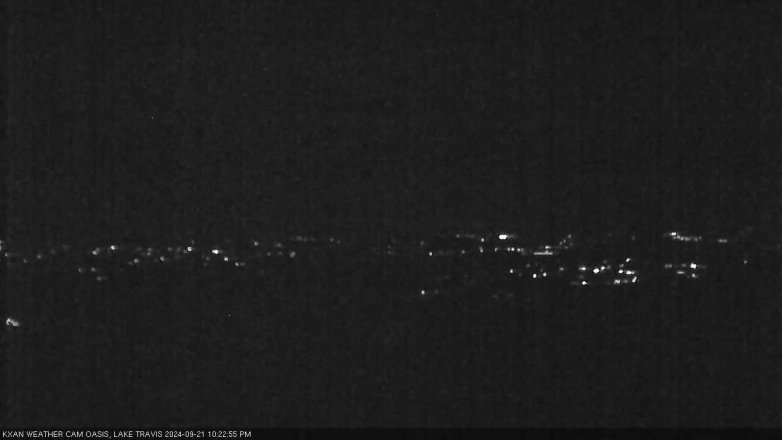 Lake Travis webcam, September 21, 2024 10:25 PM CT